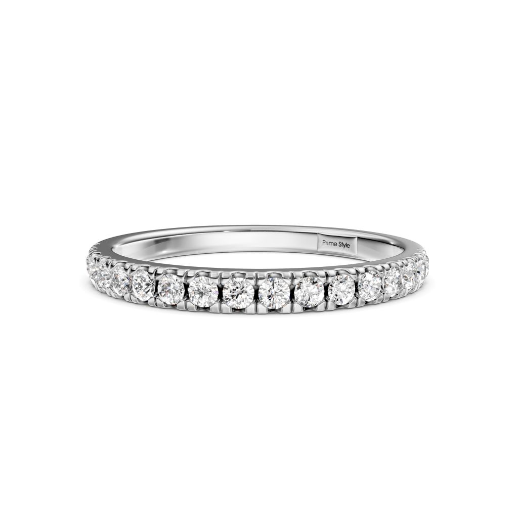 0.35 CT Round Cut Lab Grown Diamonds - Wedding Band