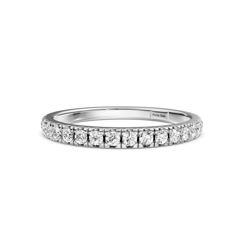 0.35 CT Round Cut Lab Grown Diamonds - Wedding Band