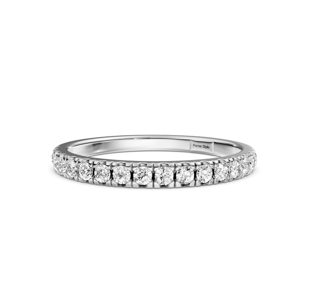 0.35 CT Round Cut Lab Grown Diamonds - Wedding Band