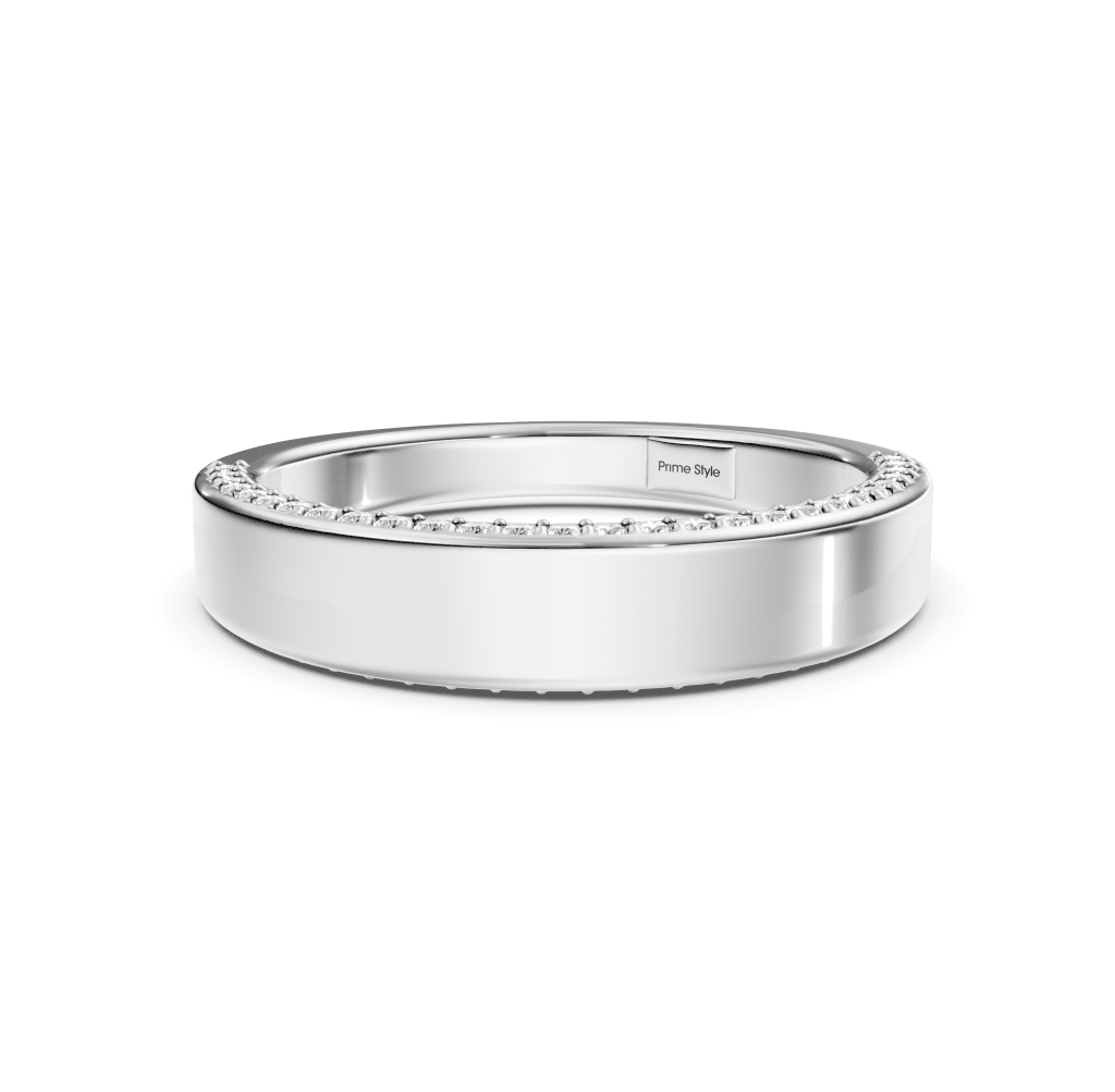 0.30 CT Round Cut Lab Grown Diamonds - Wedding Band