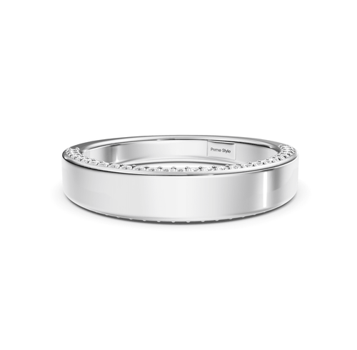 0.30 CT Round Cut Lab Grown Diamonds - Wedding Band - Primestyle.com