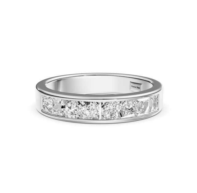 1.00 CT Princess Cut Lab Grown Diamonds - Wedding Band