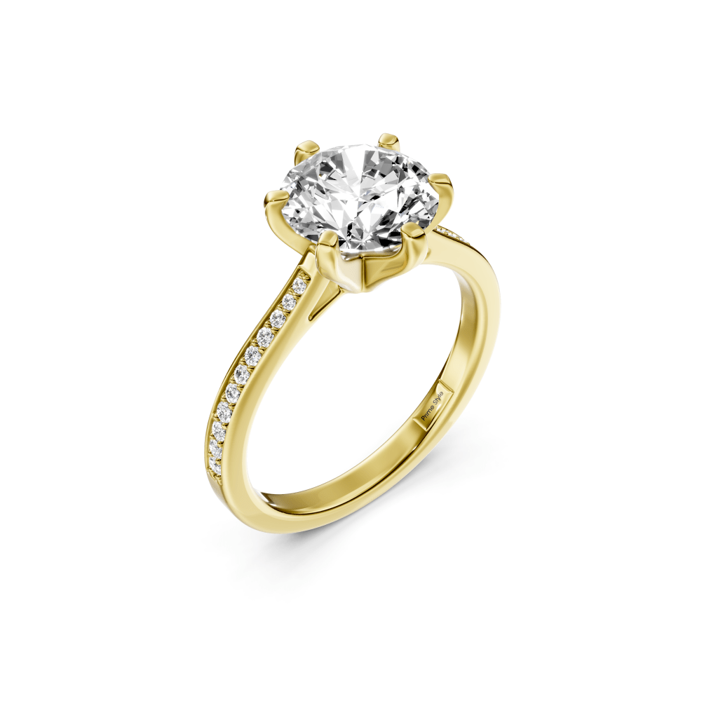 0.70 - 6.20 CT Round Cut Diamonds - Engagement Ring - Primestyle.com