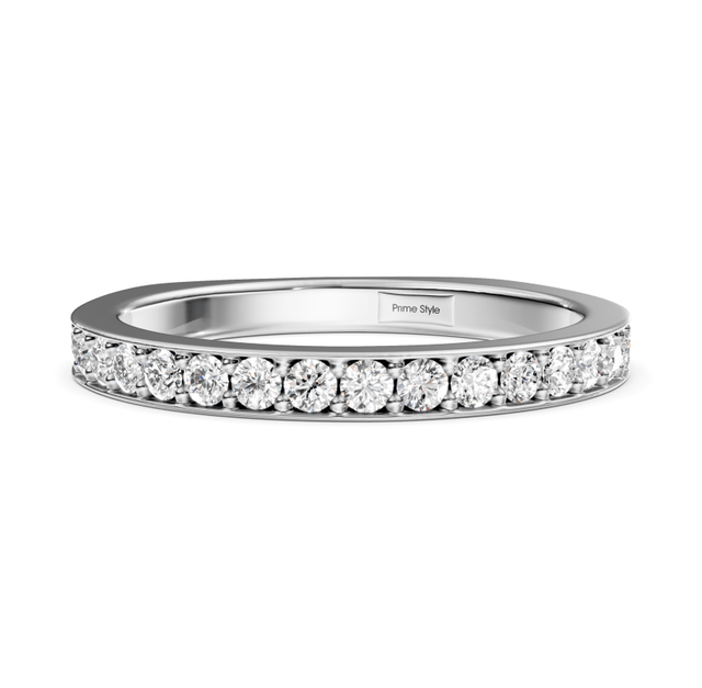 0.50 CT Round Cut Lab Grown Diamonds - Wedding Band