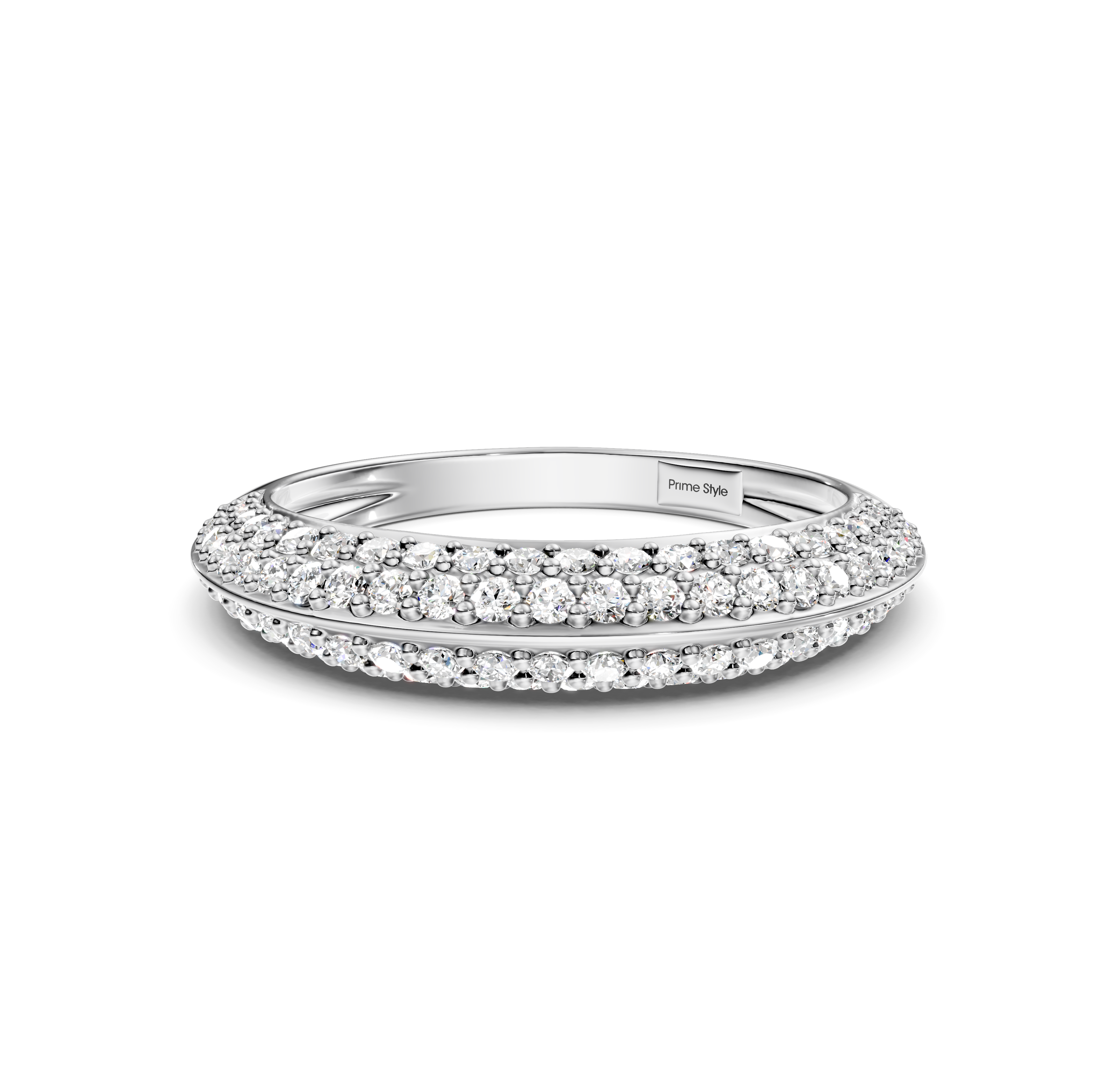 0.80 CT Round Cut Natural Diamonds - Wedding Band
