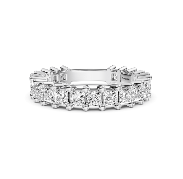 2.00 CT Princess Cut Lab Grown Diamonds - Wedding Band