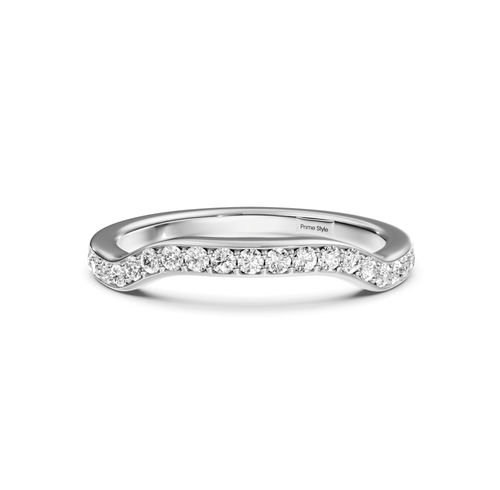 0.20 CT Round Cut Lab Grown Diamonds - Wedding Band - Primestyle.com