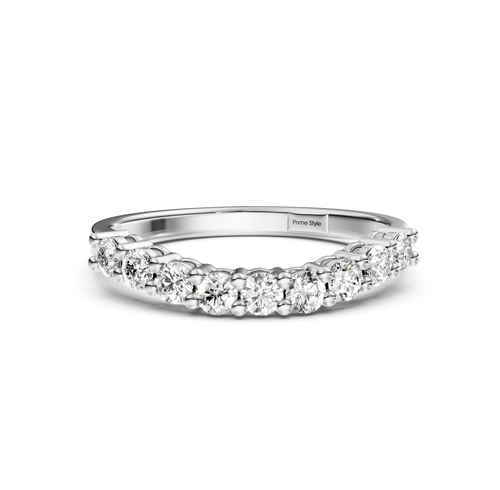 0.50 CT Round Cut Natural Diamonds - Wedding Band