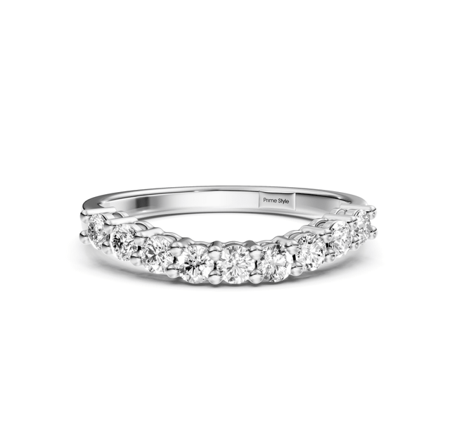 0.50 CT Round Cut Natural Diamonds - Wedding Band