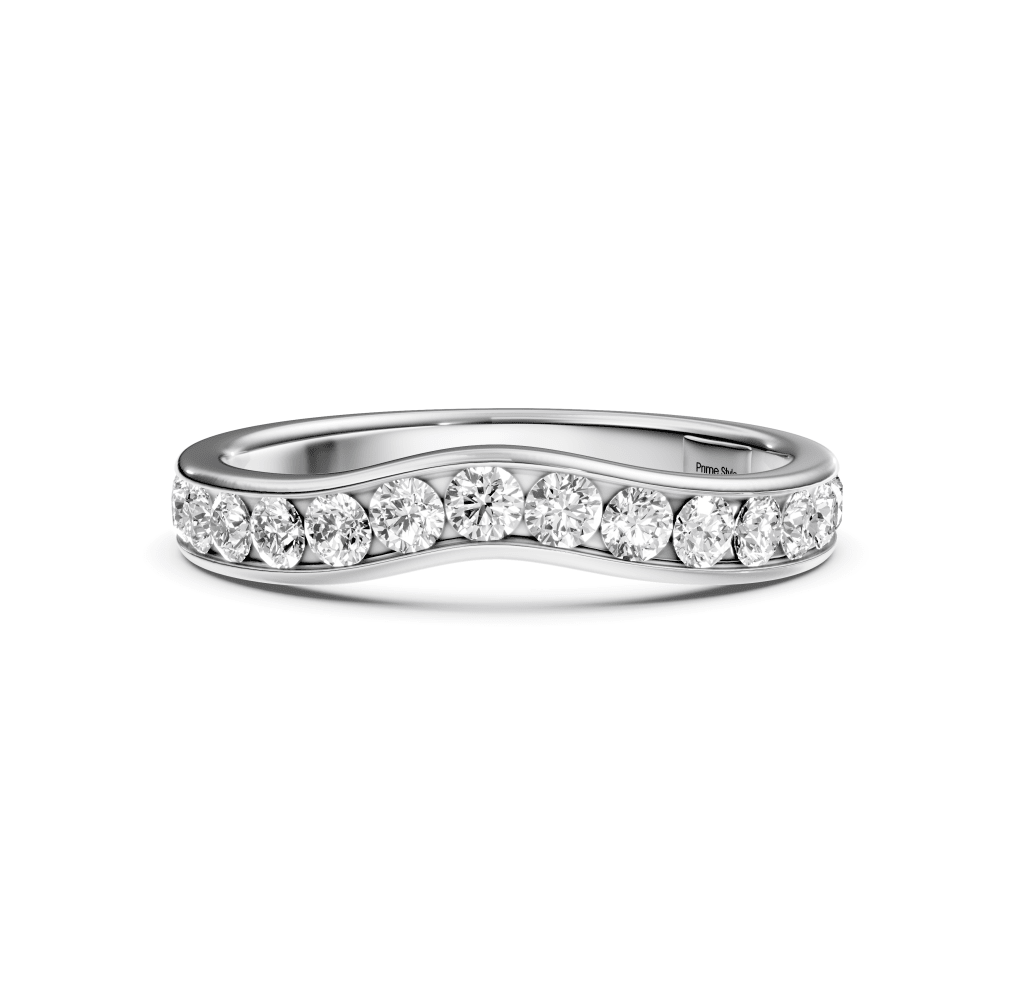 0.45 CT Round Cut Lab Grown Diamonds - Wedding Band