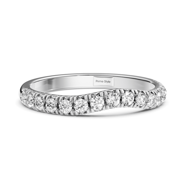 0.30 CT Round Cut Lab Grown Diamonds - Wedding Band