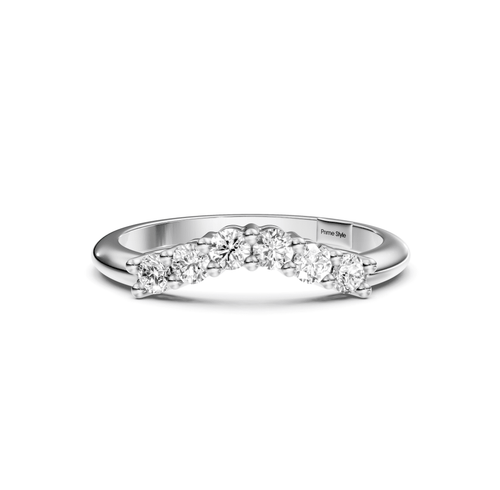 1.15 CT Round Cut Lab Grown Diamonds - Wedding Band - Primestyle.com