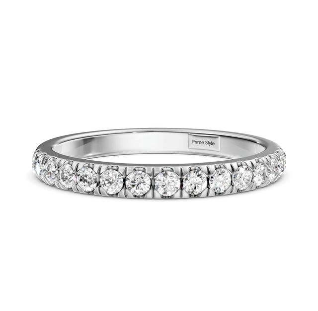 0.35 CT Round Cut Lab Grown Diamonds - Wedding Band