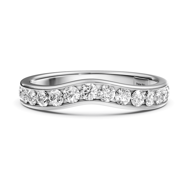 0.45 CT Round Cut Lab Grown Diamonds - Wedding Band