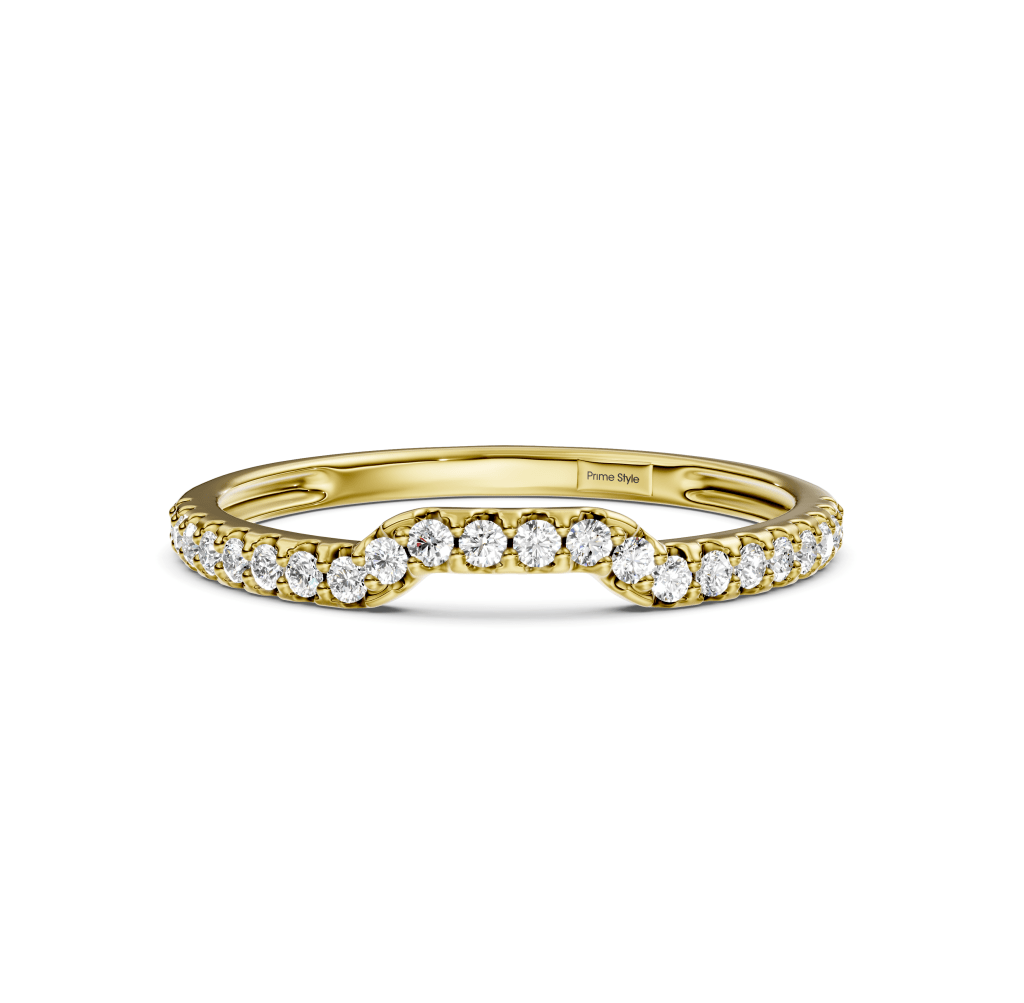 0.25 CT Round Cut Lab Grown Diamonds - Wedding Band