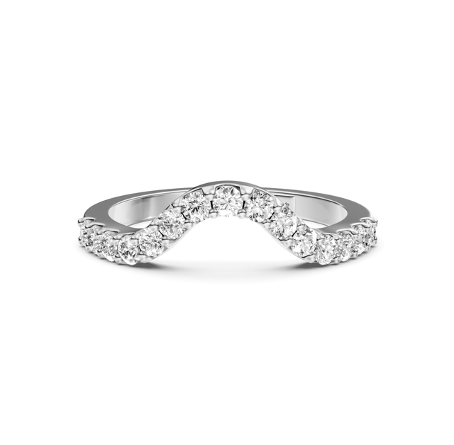0.45 CT Round Cut Natural Diamonds - Wedding Band