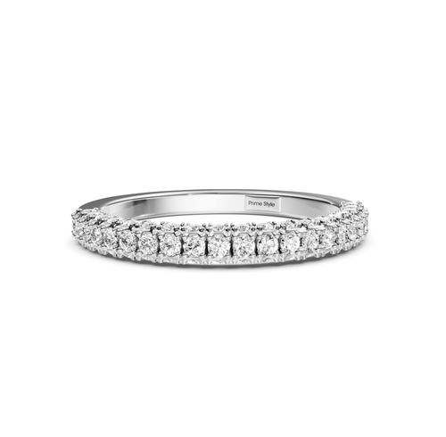 0.65 CT Round Cut Diamonds - Wedding Band - Primestyle.com