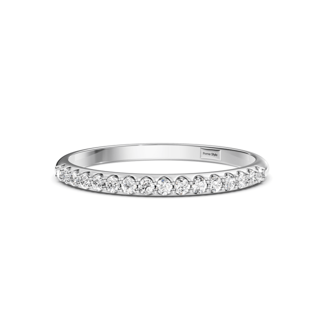 0.15 CT Round Cut Lab Grown Diamonds - Wedding Band