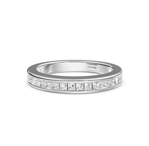 0.40 CT Princess Cut Lab Grown Diamonds - Wedding Band - Primestyle.com