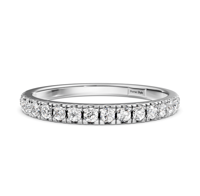 0.35 CT Round Cut Lab Grown Diamonds - Wedding Band