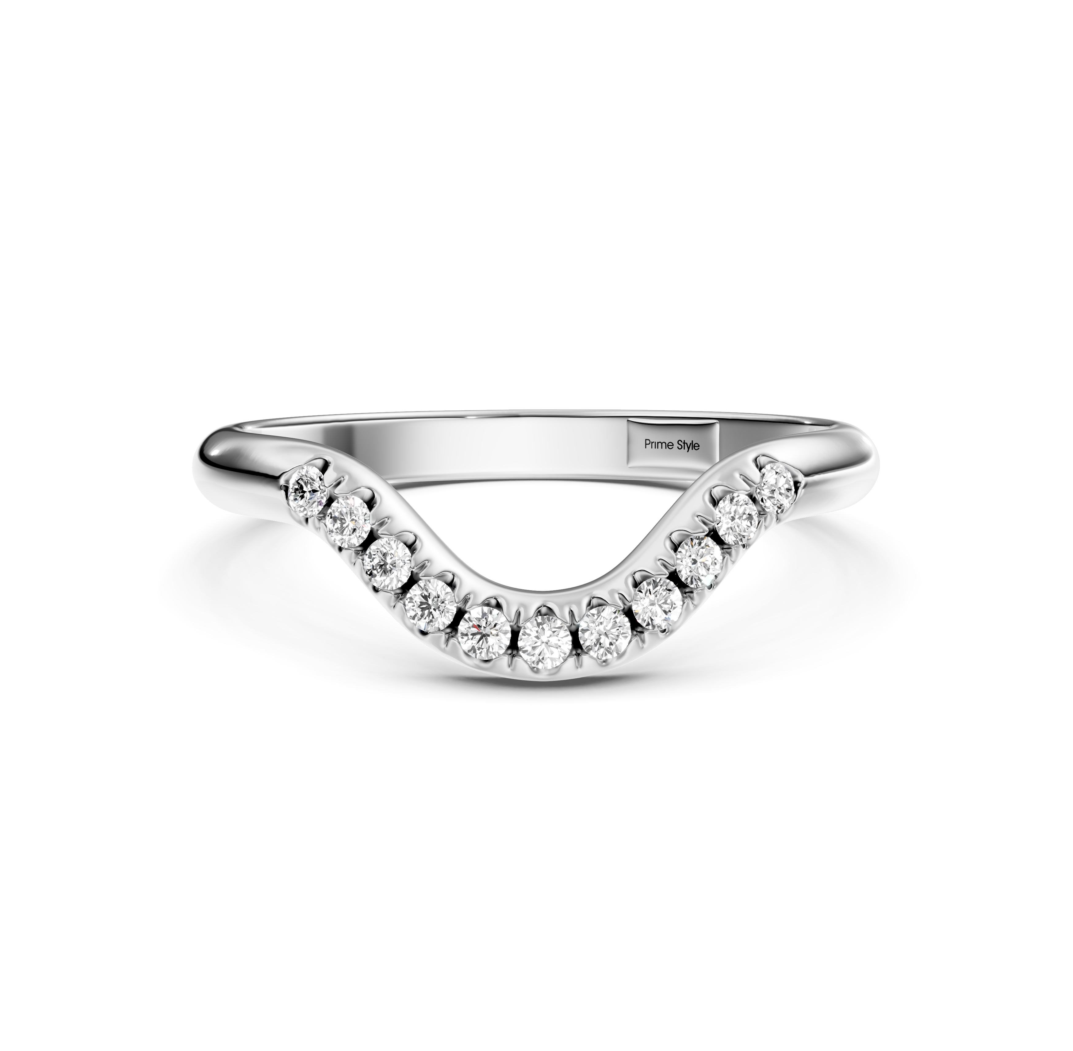 0.15 CT Round Cut Lab Grown Diamonds - Wedding Band