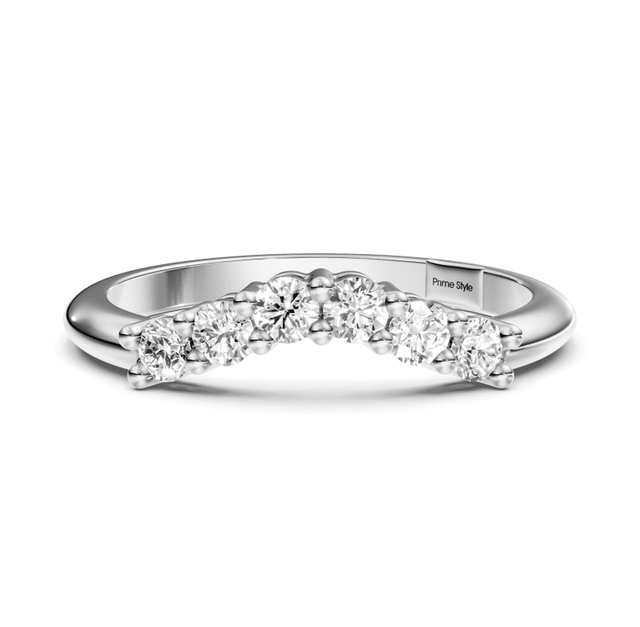 0.30 CT Round Cut Lab Grown Diamonds - Wedding Band