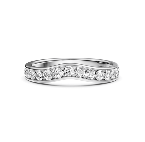 0.45 CT Round Cut Natural Diamonds - Wedding Band - Primestyle.com