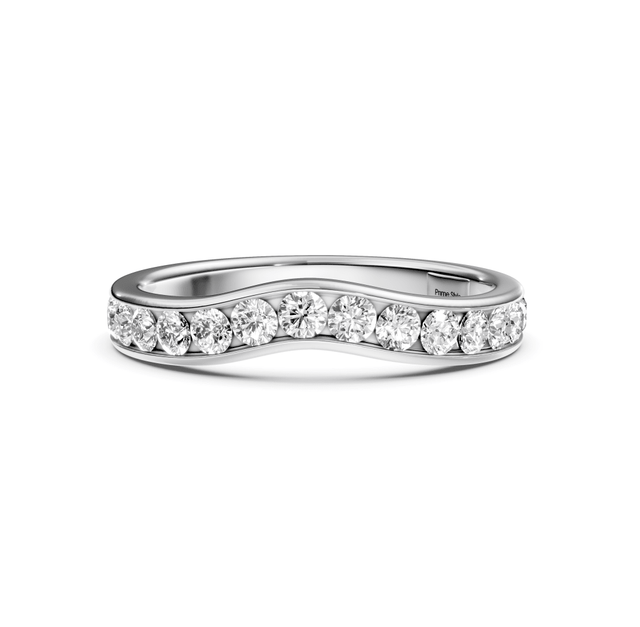 0.45 CT Round Cut Natural Diamonds - Wedding Band