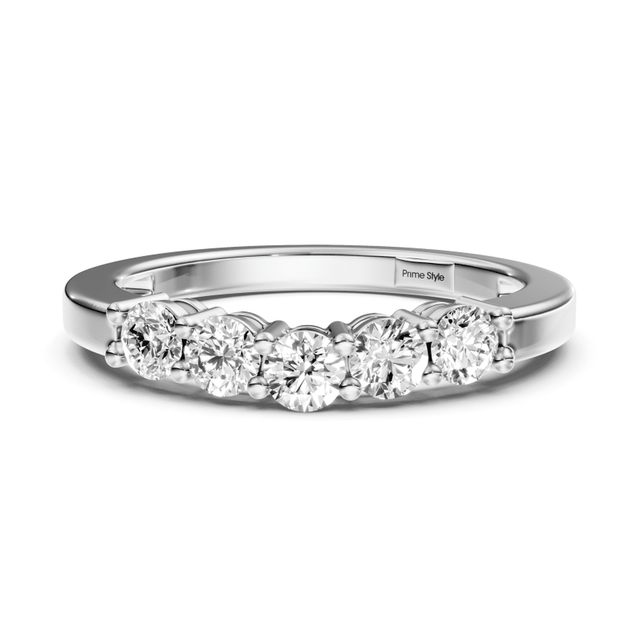 0.50 CT Emerald Cut Natural Diamonds - Wedding Band