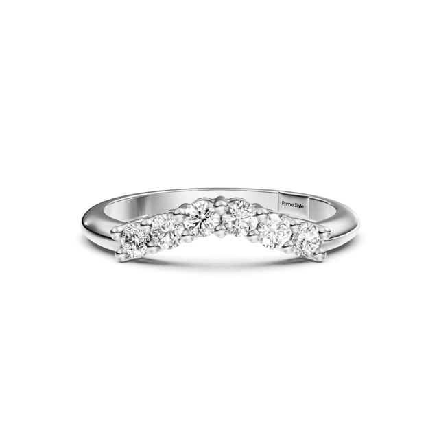 0.30 CT Round Cut Lab Grown Diamonds - Wedding Band