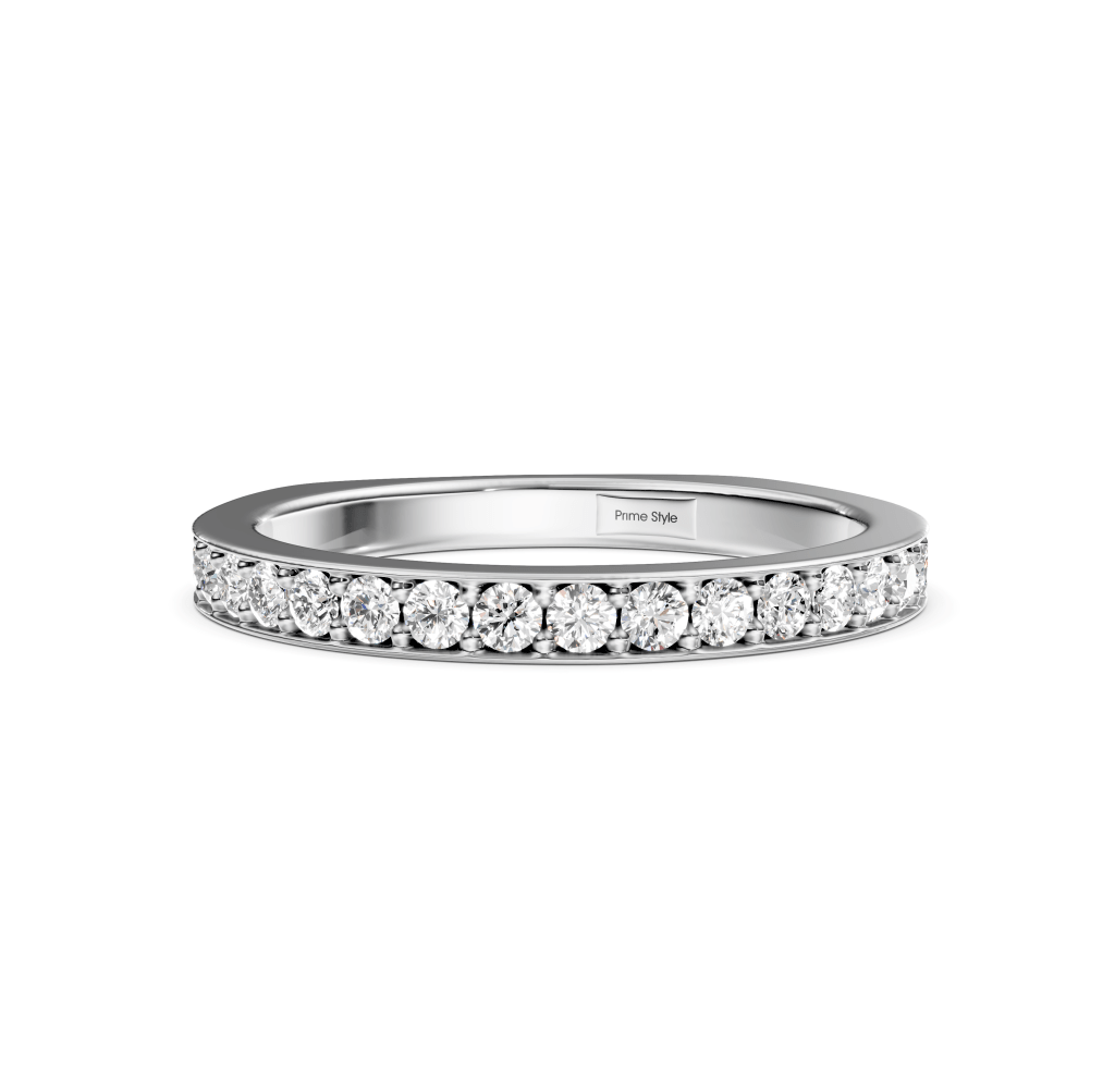 0.50 CT Round Cut Natural Diamonds - Wedding Band