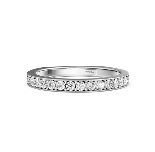 0.50 CT Round Cut Natural Diamonds - Wedding Band - Primestyle.com