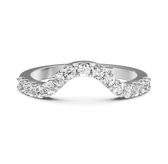0.45 CT Round Cut Natural Diamonds - Wedding Band