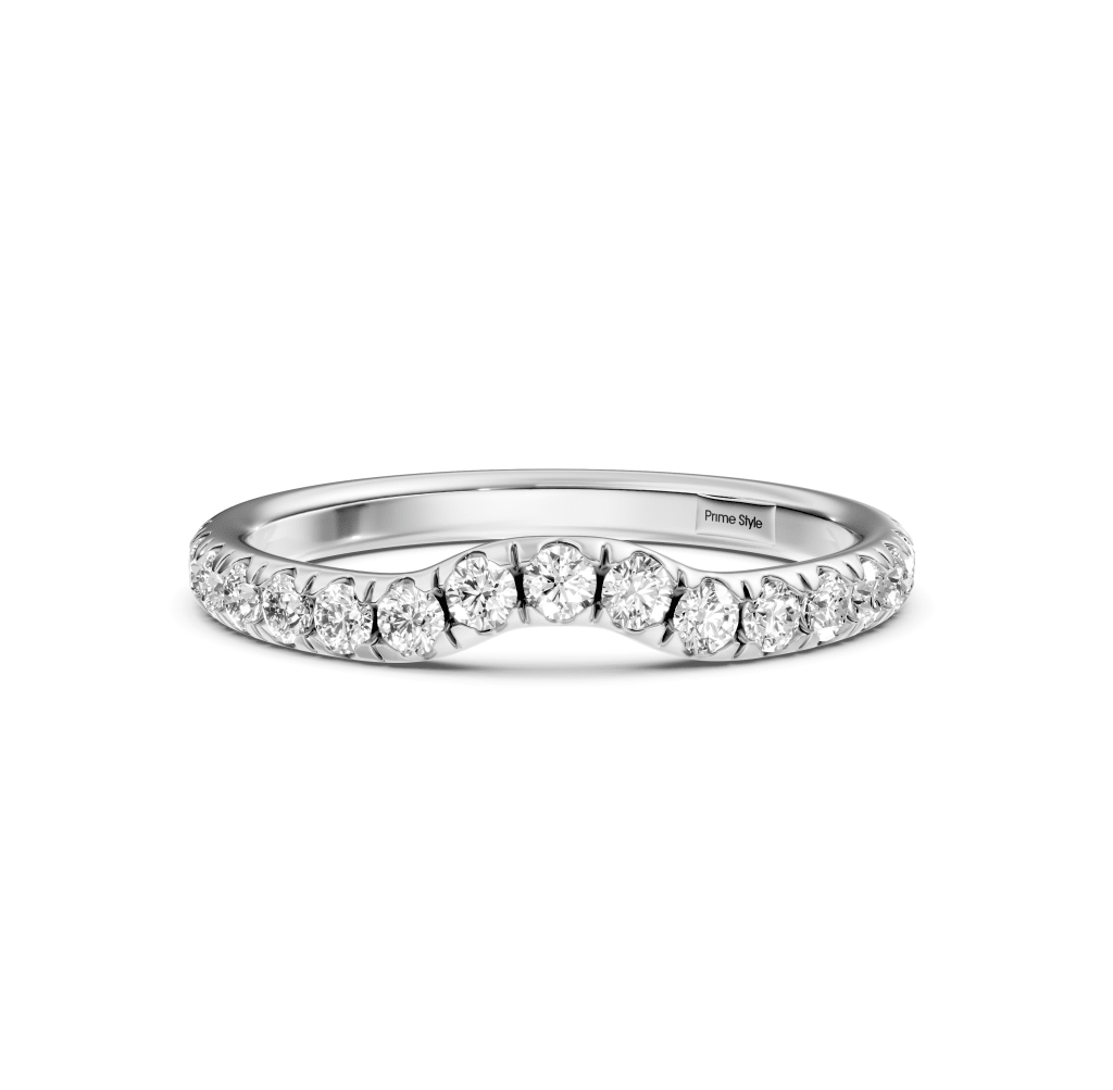0.40 CT Round Cut Lab Grown Diamonds - Wedding Band