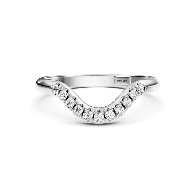 0.15 CT Round Cut Natural Diamonds - Wedding Band