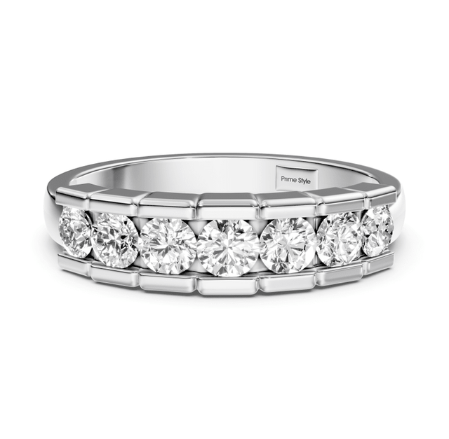 0.80 CT Round Cut Natural Diamonds - Wedding Band