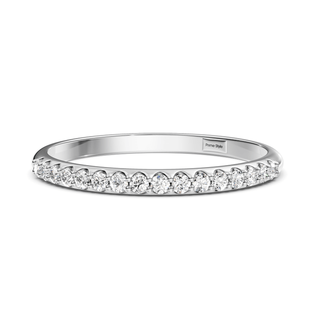0.15 CT Round Cut Lab Grown Diamonds - Wedding Band