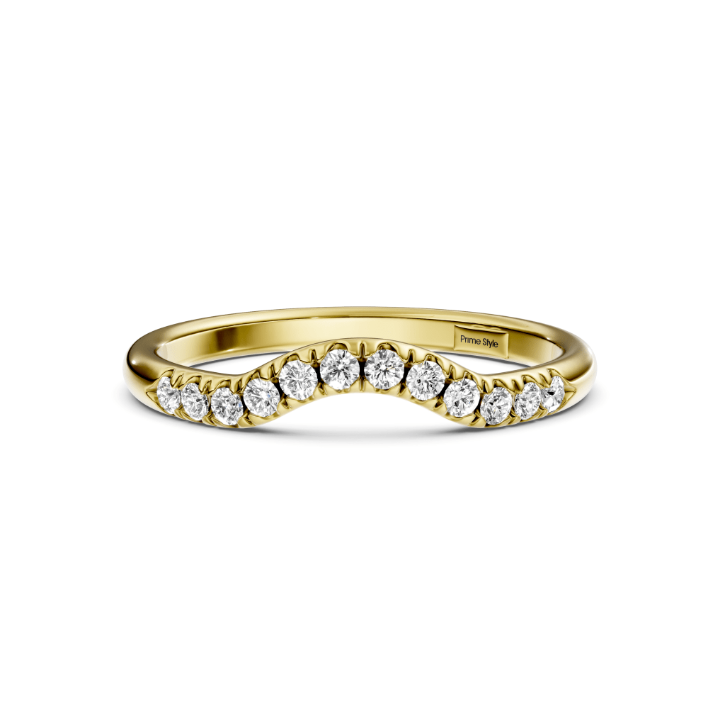 0.15 CT Round Cut Lab Grown Diamonds - Wedding Band