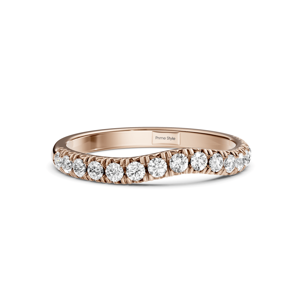 0.30 CT Round Cut Lab Grown Diamonds - Wedding Band