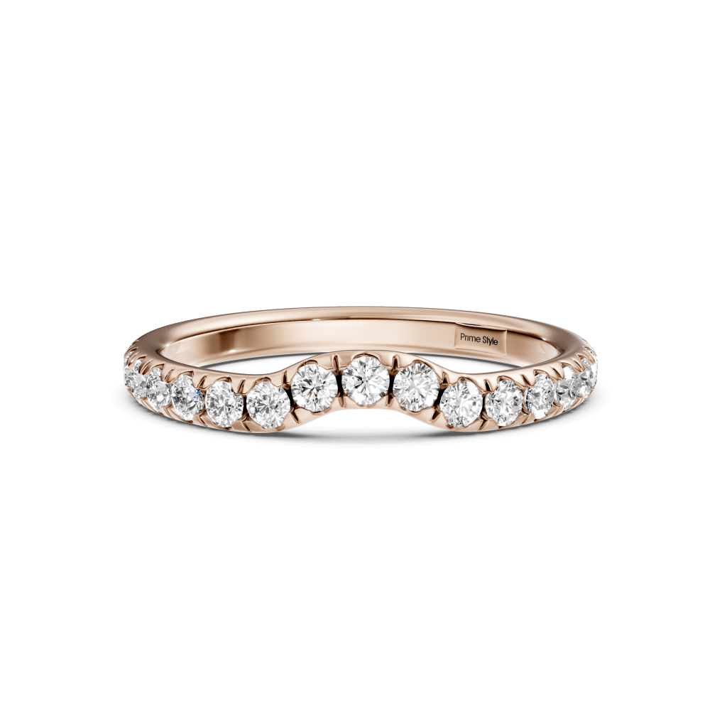 0.40 CT Round Cut Lab Grown Diamonds - Wedding Band
