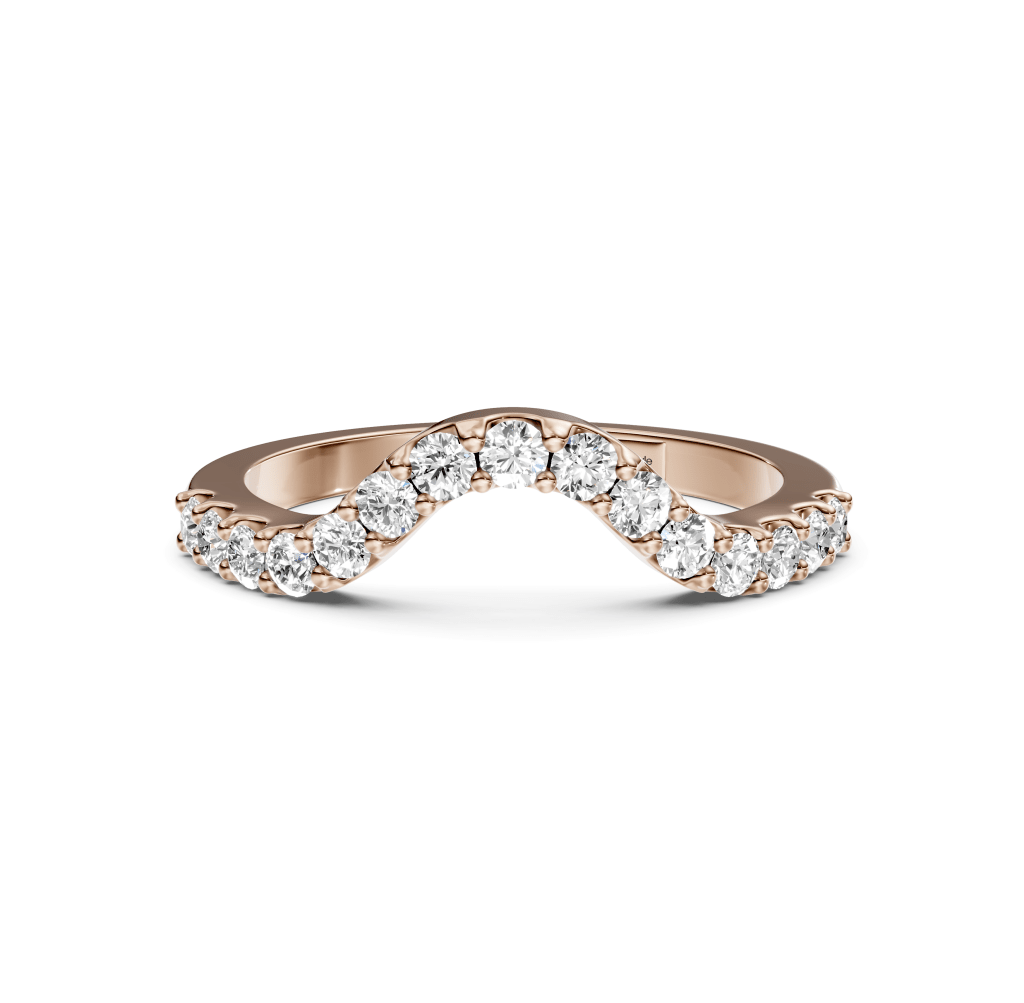0.45 CT Round Cut Natural Diamonds - Wedding Band - Primestyle.com