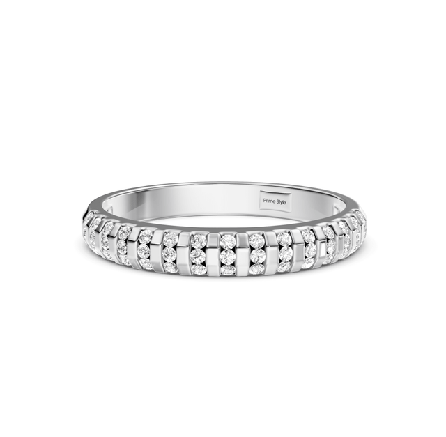 0.25 CT Round Cut Natural Diamonds - Wedding Band