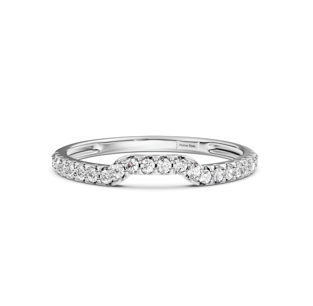 0.25 CT Round Cut Lab Grown Diamonds - Wedding Band
