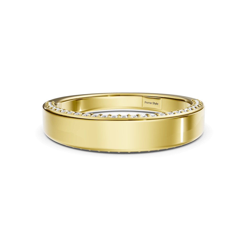 0.30 CT Round Cut Lab Grown Diamonds - Wedding Band - Primestyle.com
