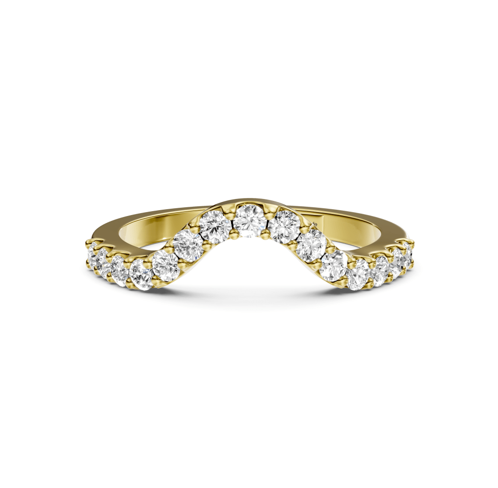 0.45 CT Round Cut Natural Diamonds - Wedding Band