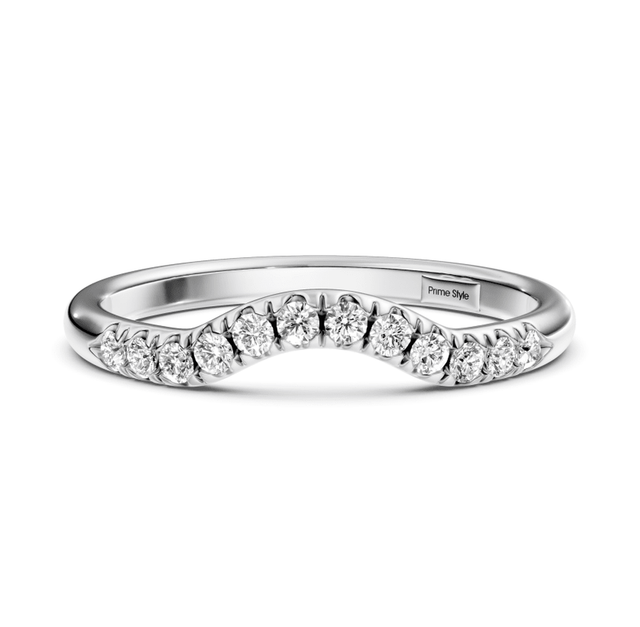 0.15 CT Round Cut Lab Grown Diamonds - Wedding Band