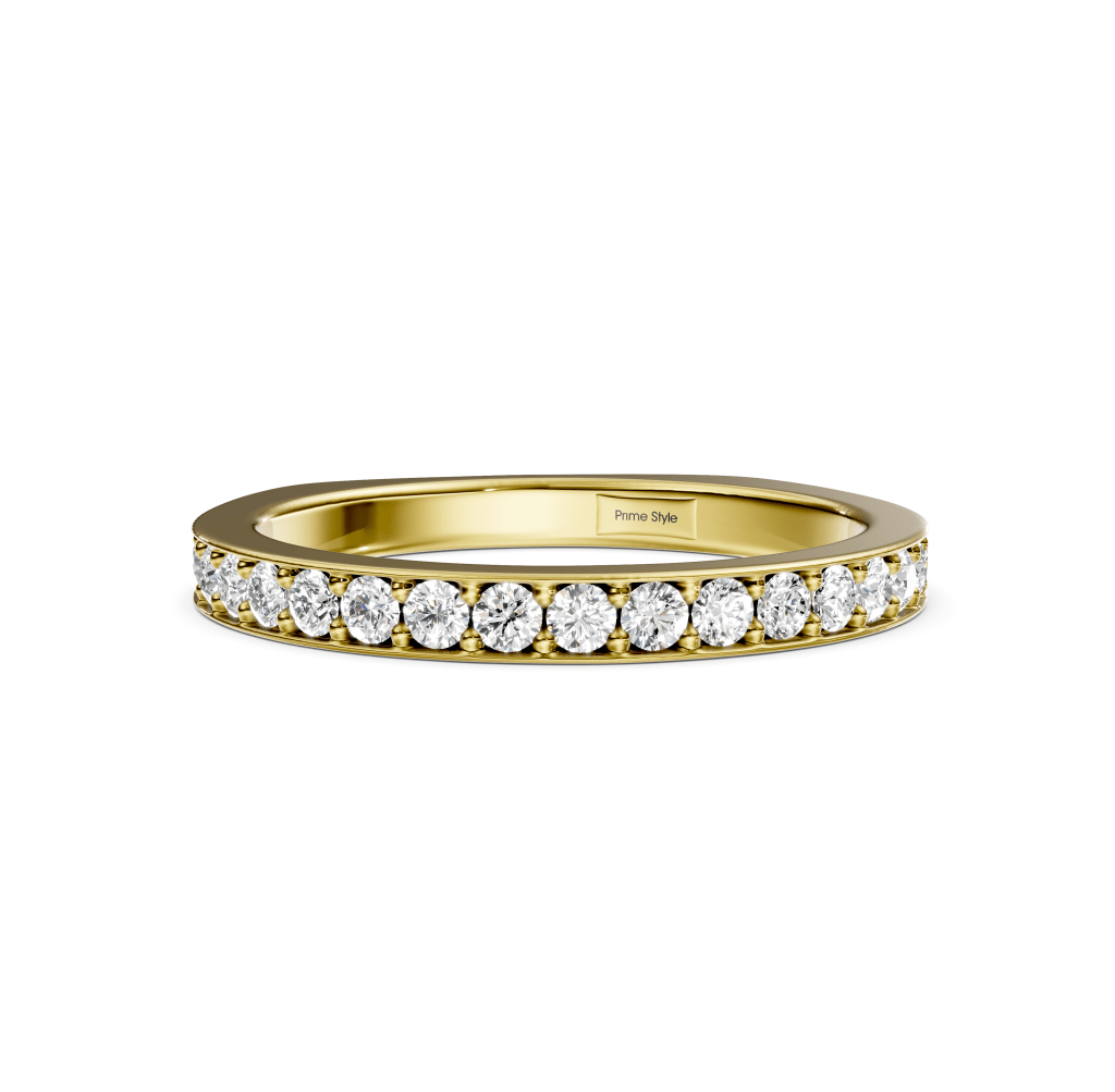 0.50 CT Round Cut Lab Grown Diamonds - Wedding Band