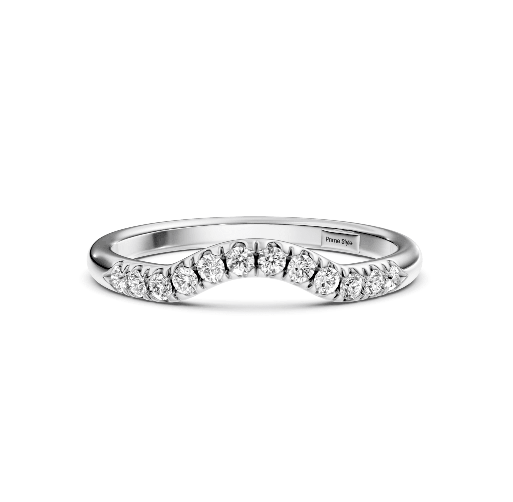 0.15 CT Round Cut Lab Grown Diamonds - Wedding Band