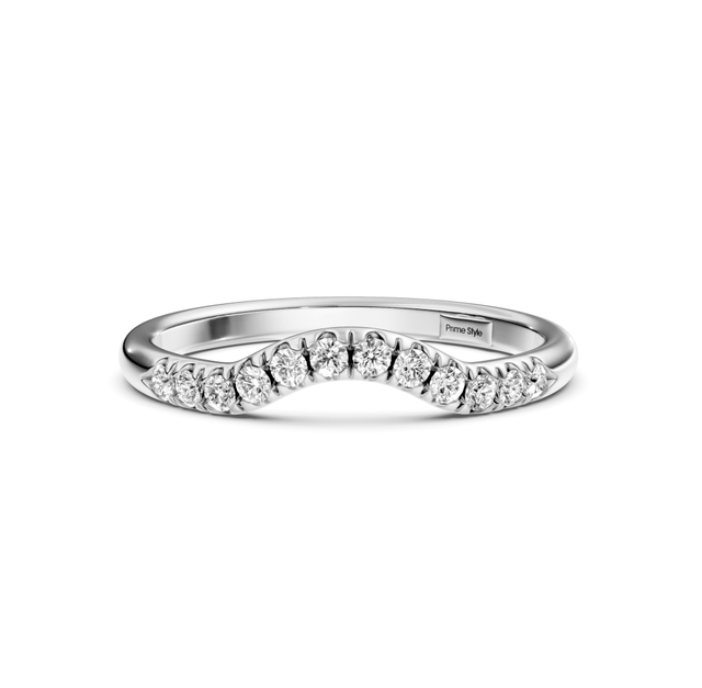 0.15 CT Round Cut Lab Grown Diamonds - Wedding Band