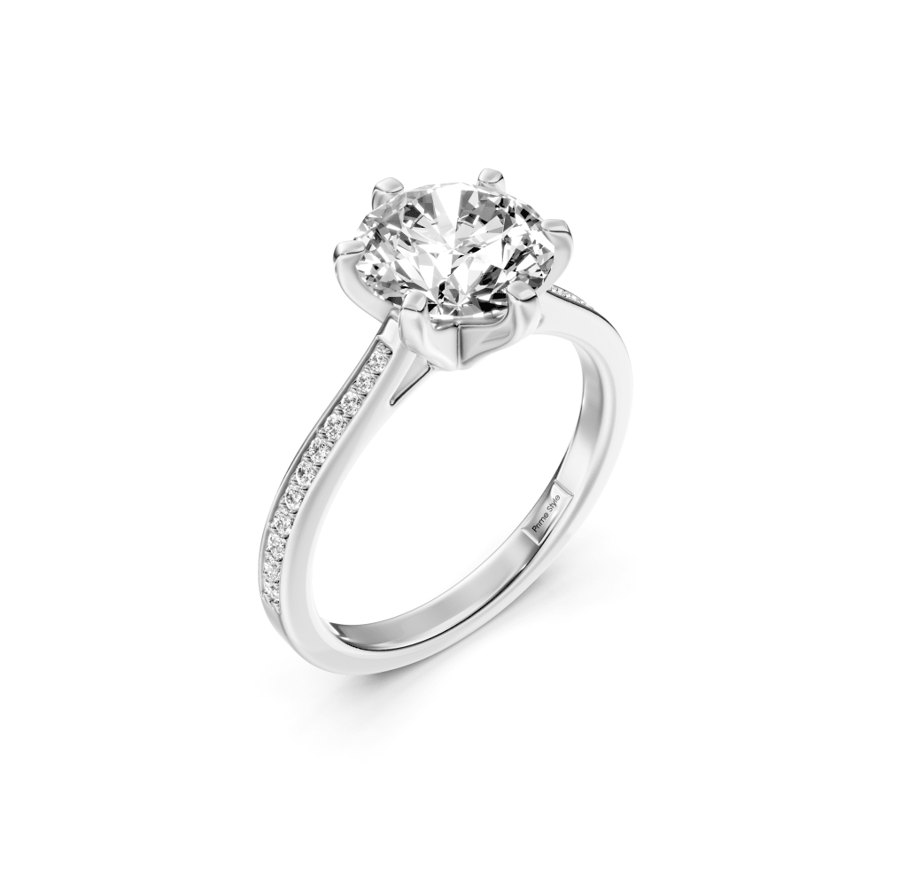 0.70 - 6.20 CT Round Cut Diamonds - Engagement Ring - Primestyle.com